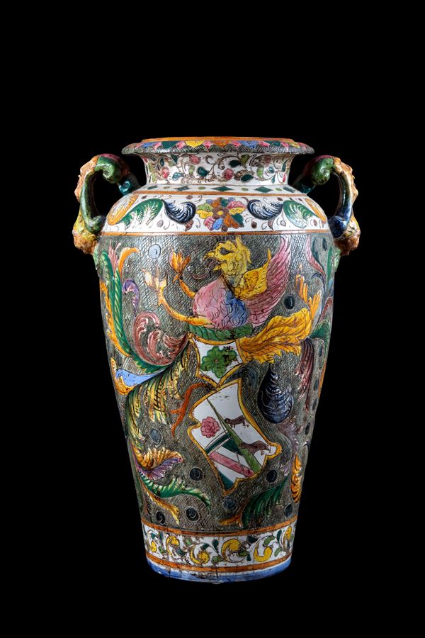 Large two-handled vase