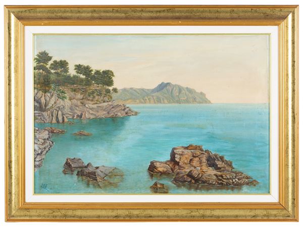 Painting "VIEW OF MOUNT PORTOFINO"
