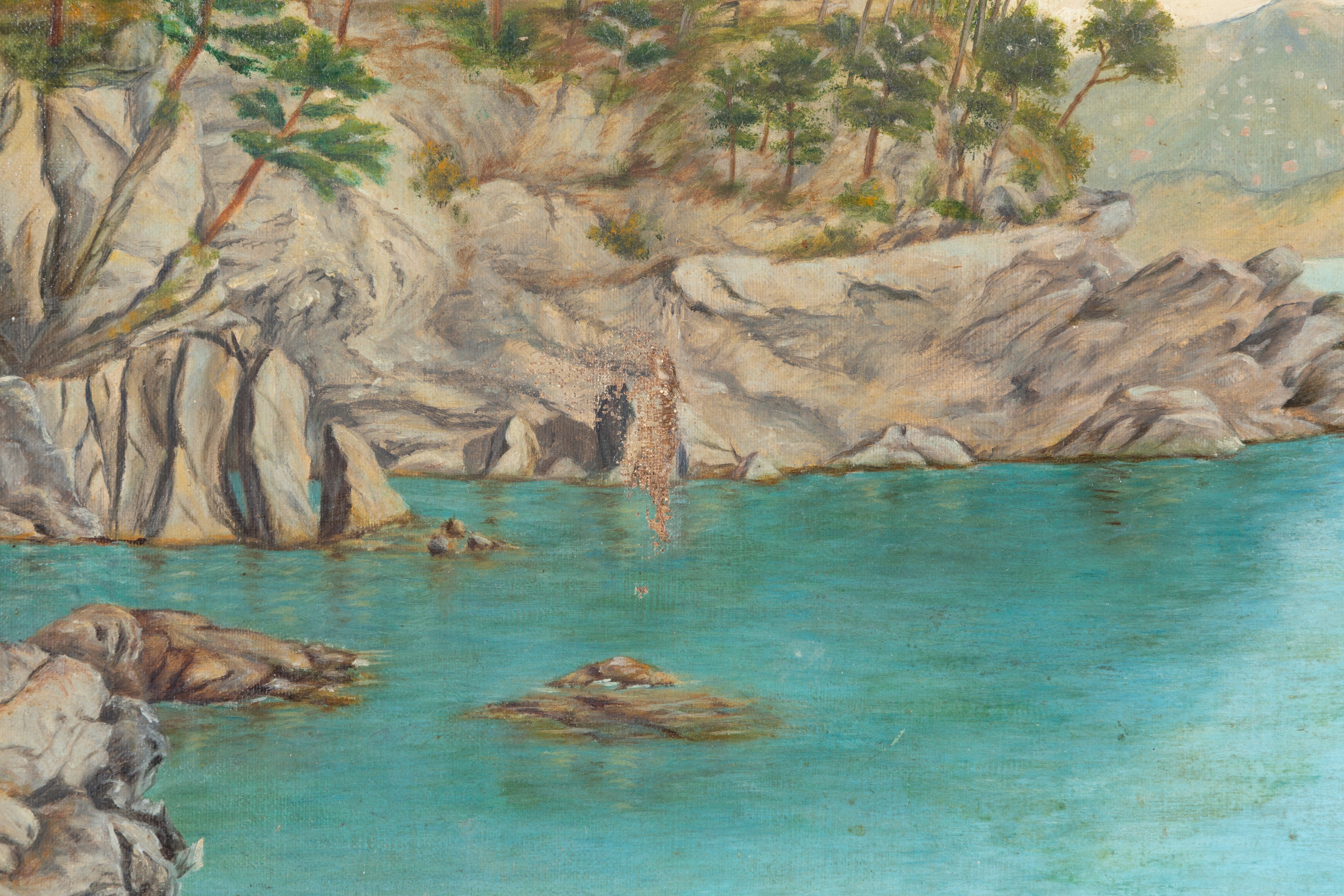 Veduta del Monte di Portofino, olio su tela, XX secolo