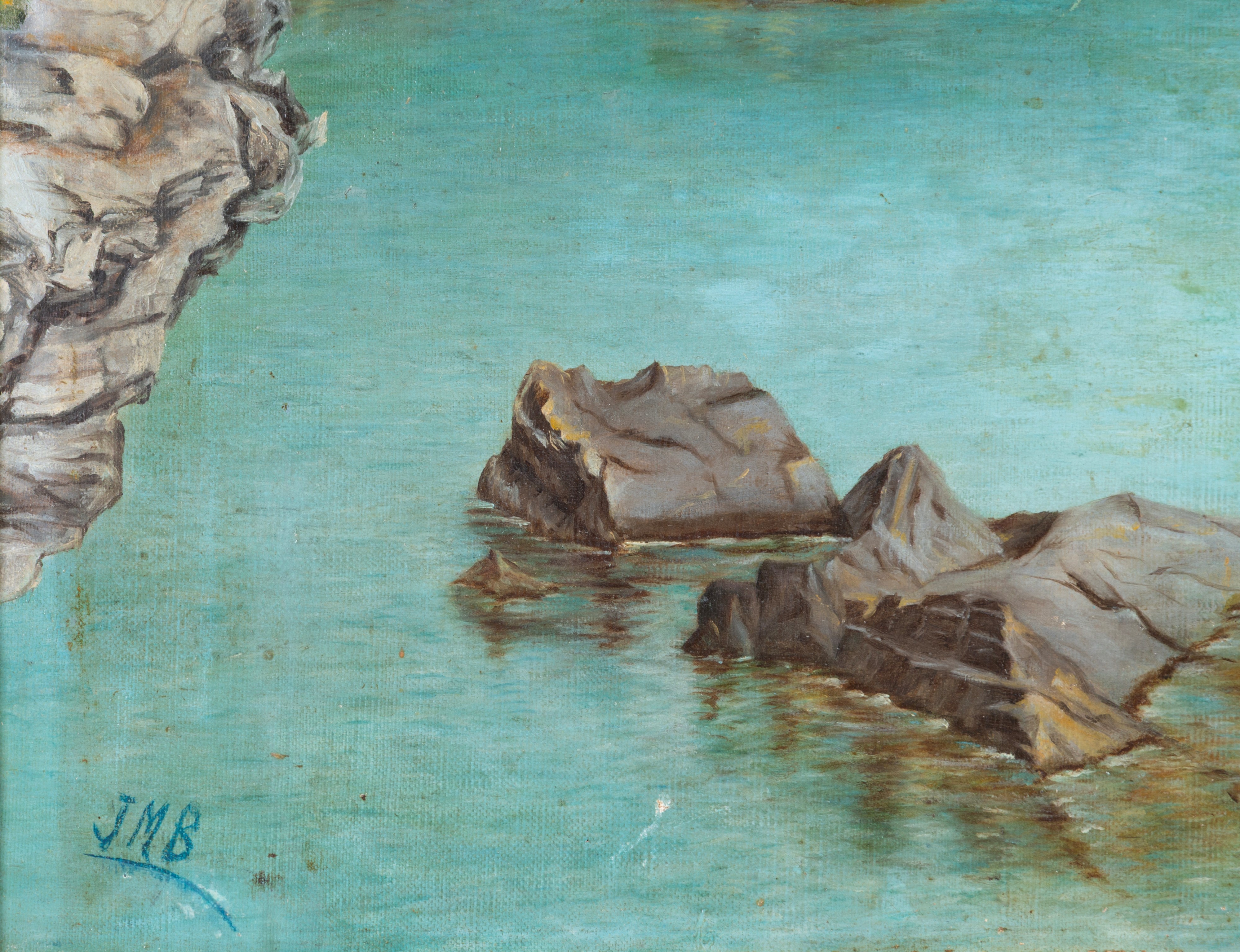 Veduta del Monte di Portofino, olio su tela, XX secolo