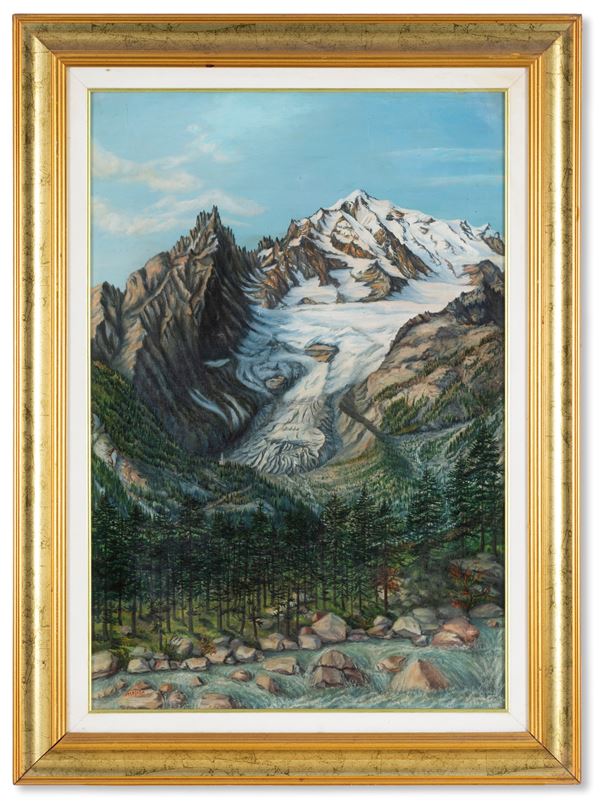 Painting "ENTRÈVES GLACIER"