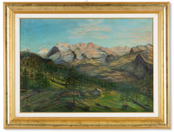 Painting "VIEW OF MONTE ROSA"