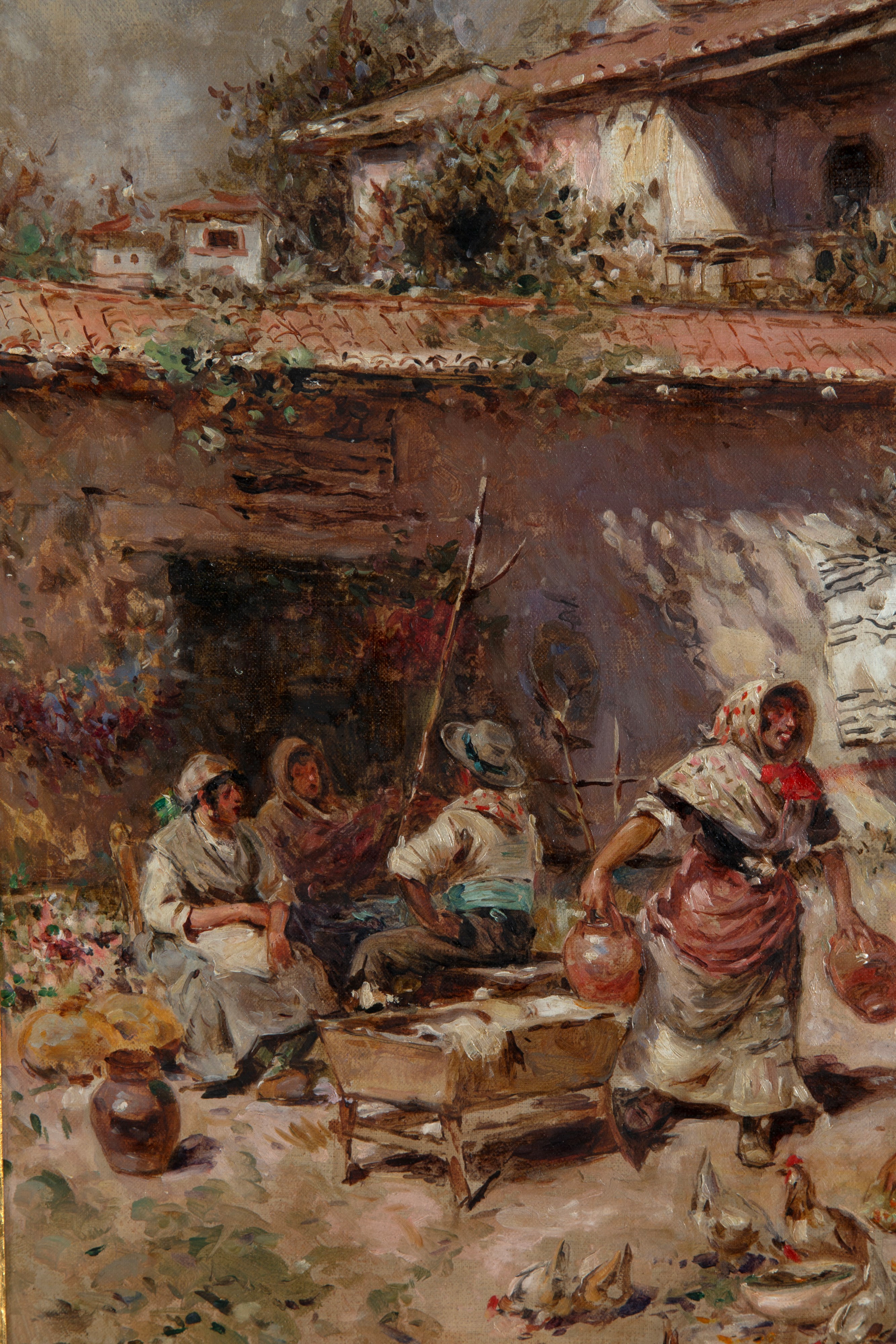 Riccardo Pellegrini - L’ORA DEL PASTO, olio su tela