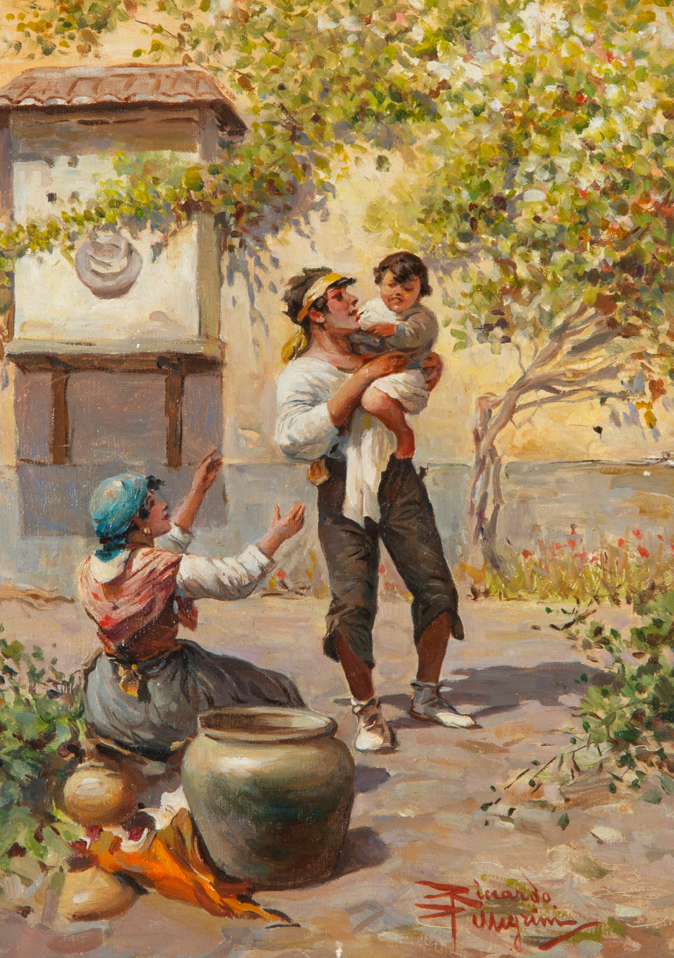 Riccardo Pellegrini - Scena di vita familiare