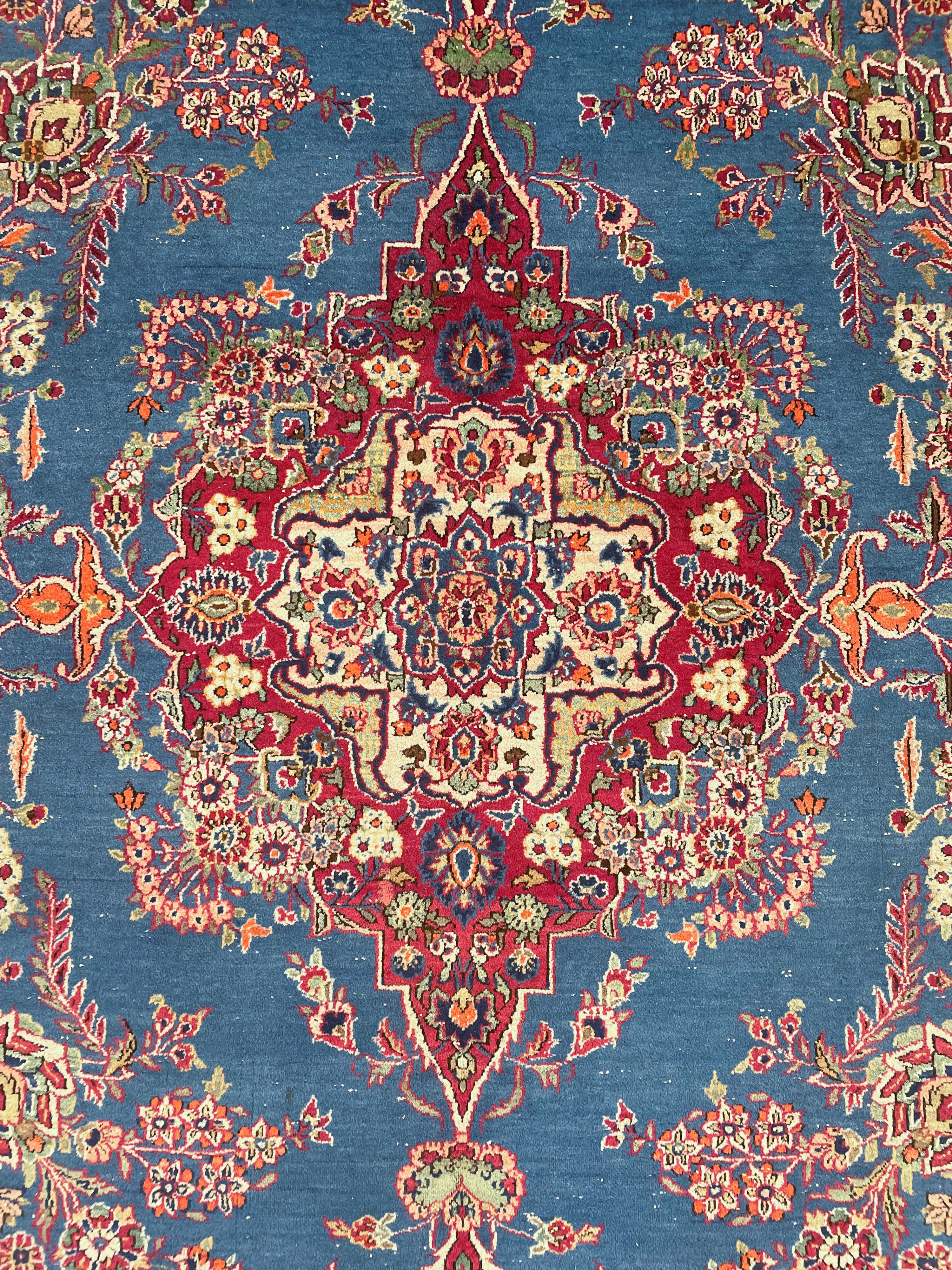 Tappeto Kashan persiano, tappeto annodato (ca. 366×267 cm)