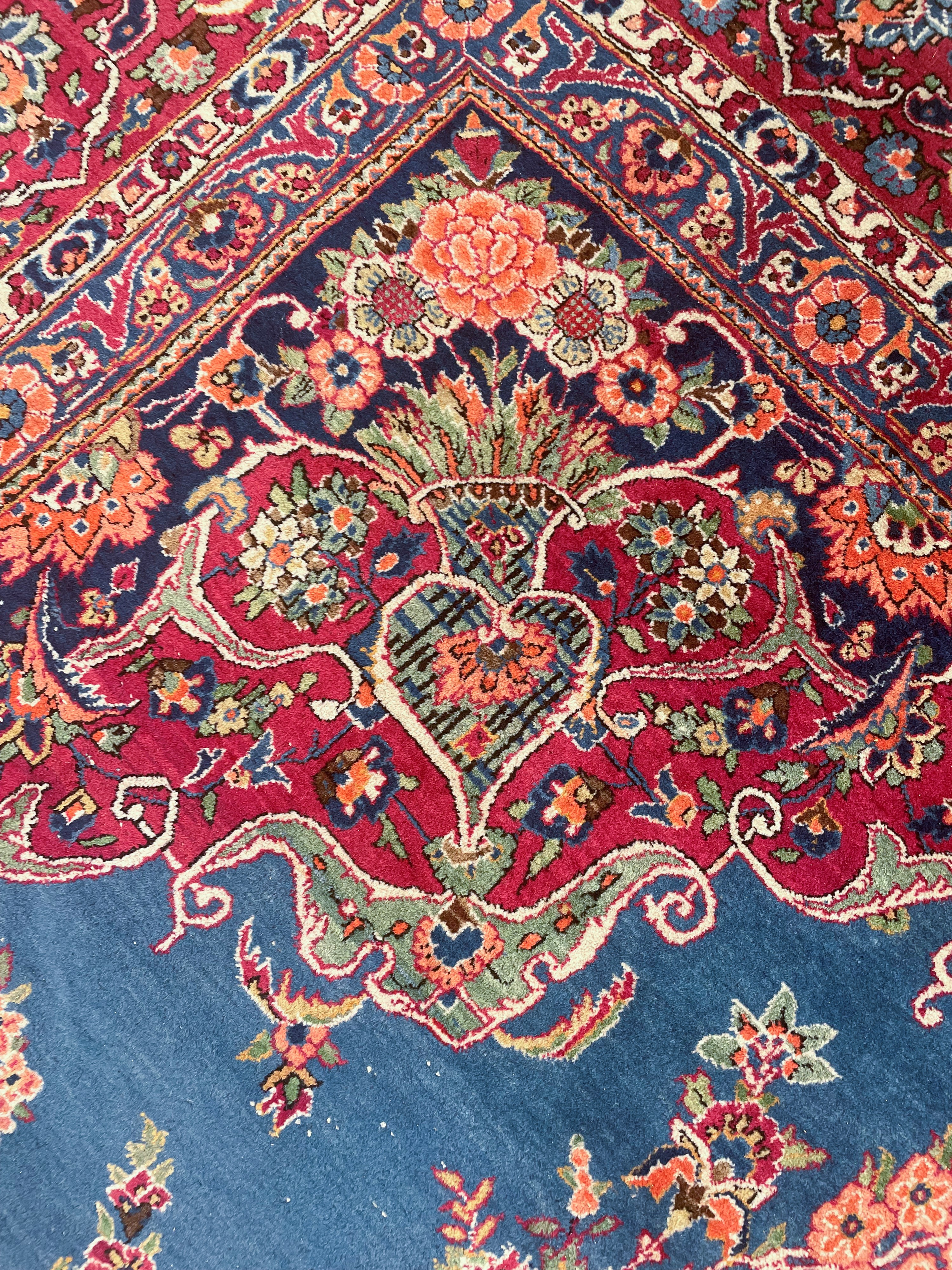 Tappeto Kashan persiano, tappeto annodato (ca. 366×267 cm)