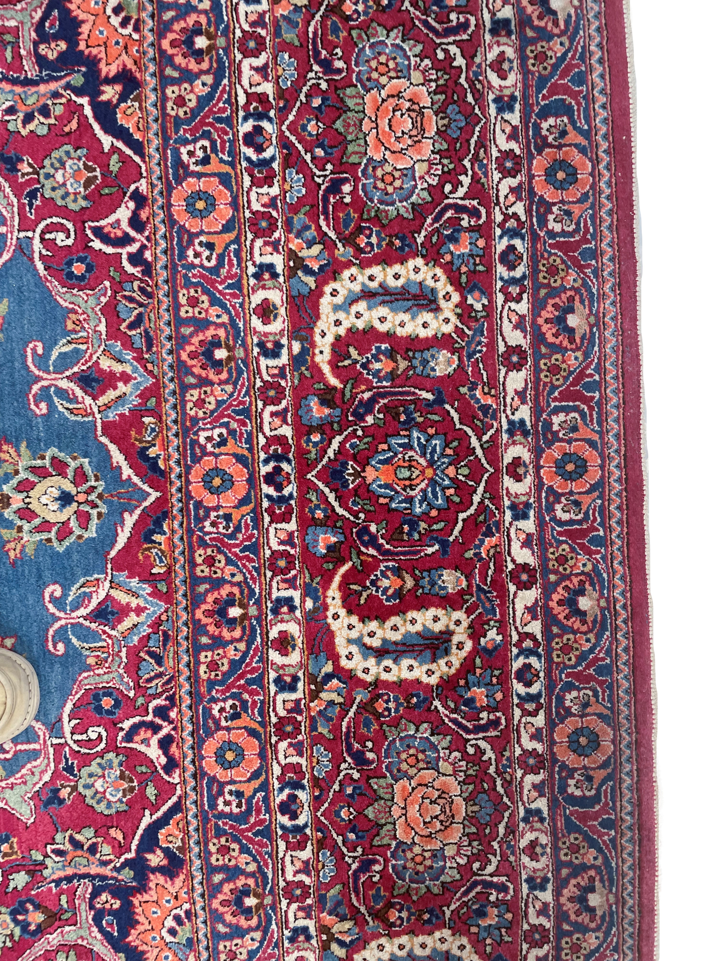 Tappeto Kashan persiano, tappeto annodato (ca. 366×267 cm)