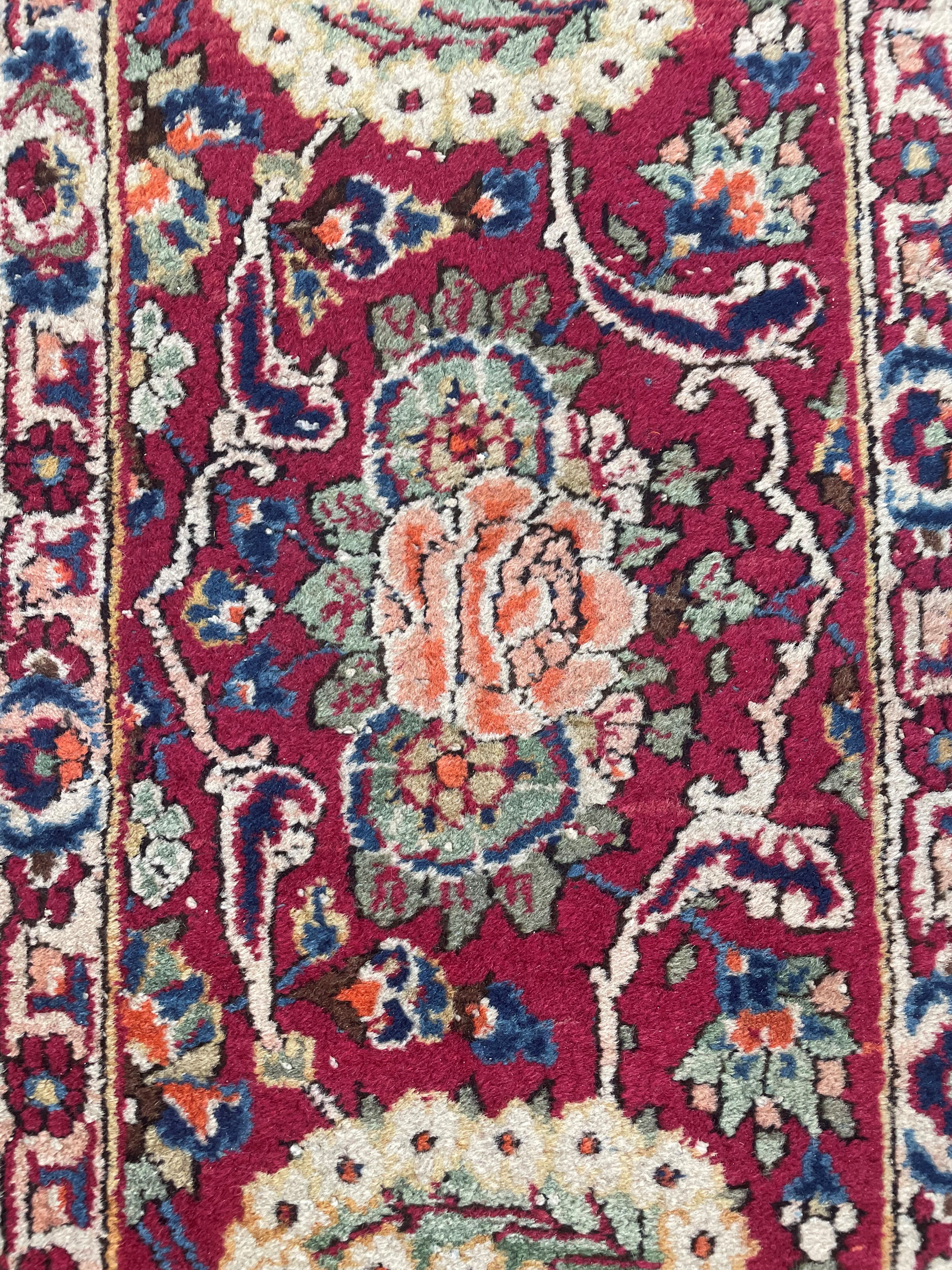Tappeto Kashan persiano, tappeto annodato (ca. 366×267 cm)