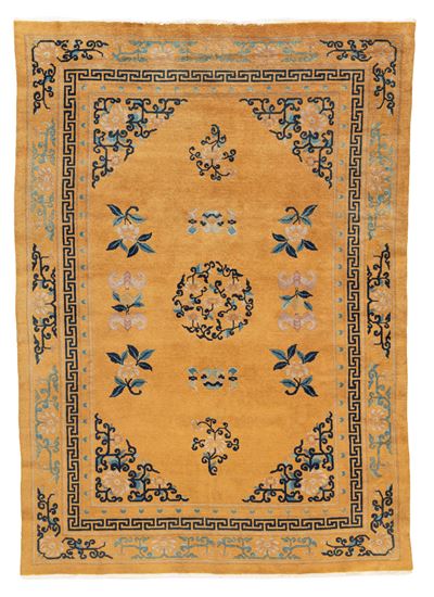 Tappeto Ningxia, lana extra fine (serica), Cina, inizio XX secolo