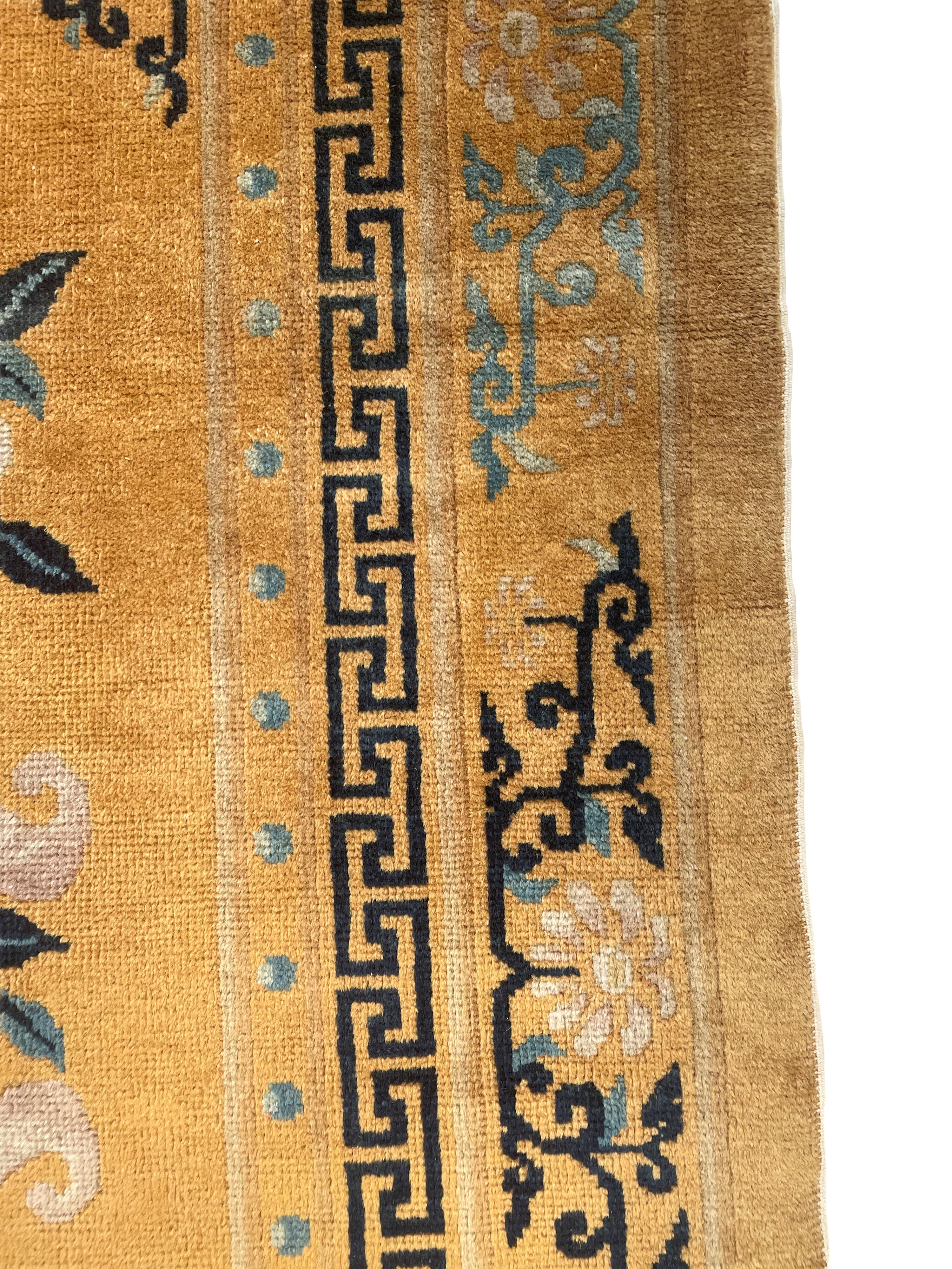 Tappeto Ningxia, lana extra fine (serica), Cina, inizio XX secolo