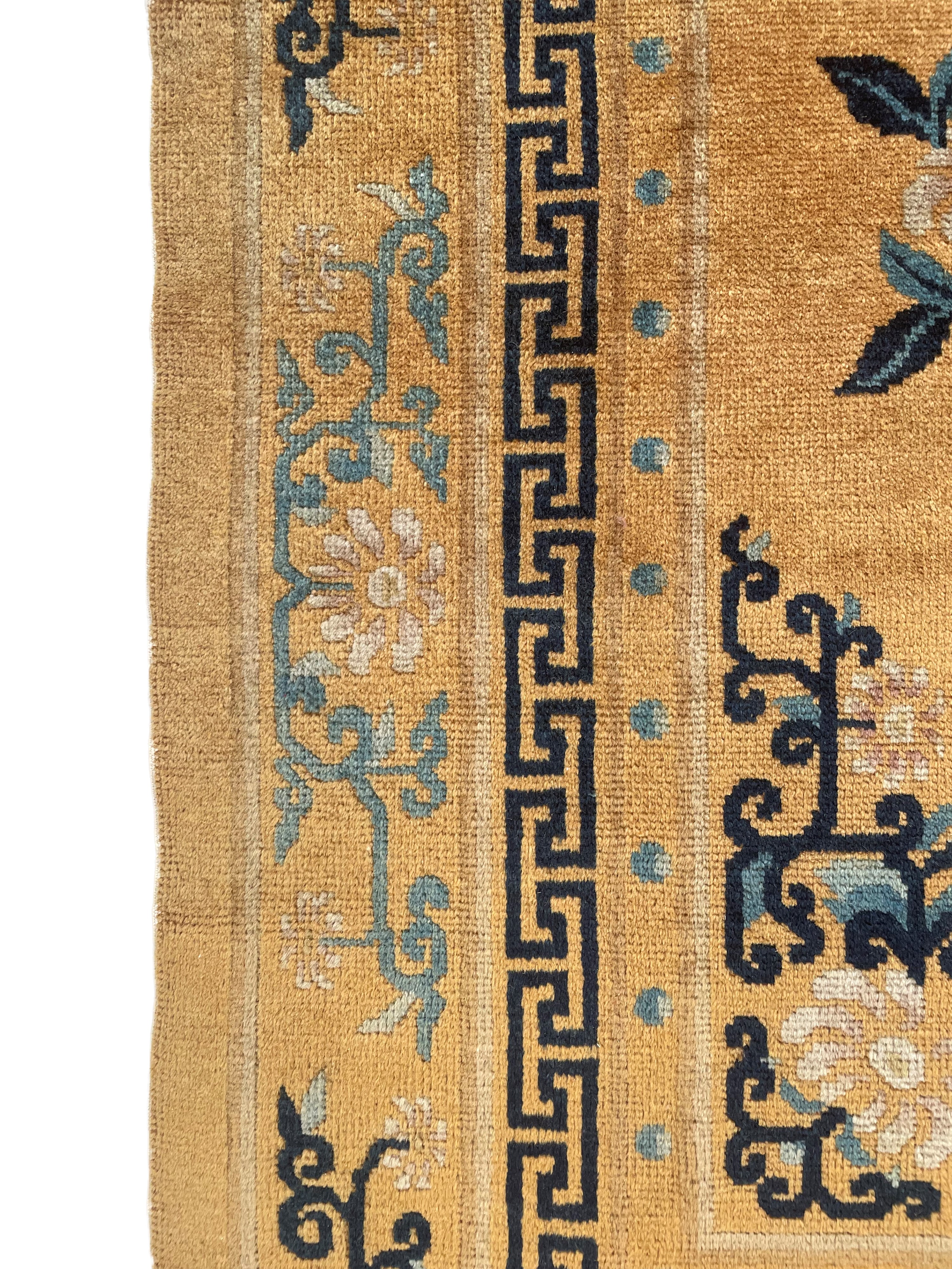 Tappeto Ningxia, lana extra fine (serica), Cina, inizio XX secolo