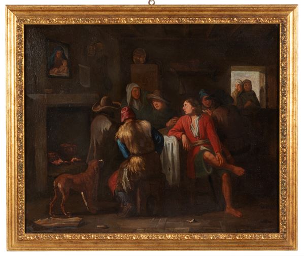 ANDRIES BOTH - Painting "INDOOR SCENE"