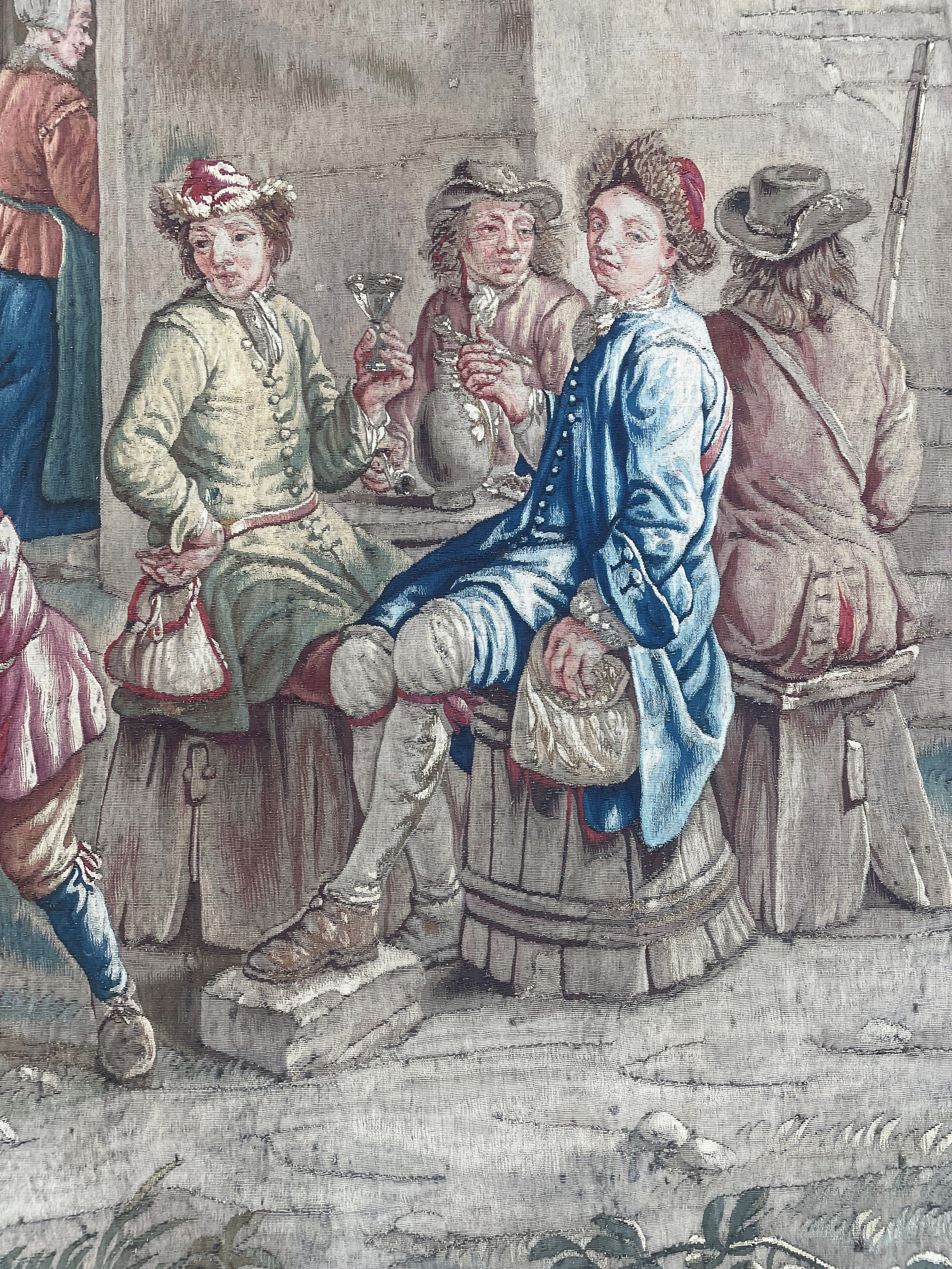 Jan Van Orley, Augustin Coppens - Arazzo di Teniers "sportivi che Riposano"