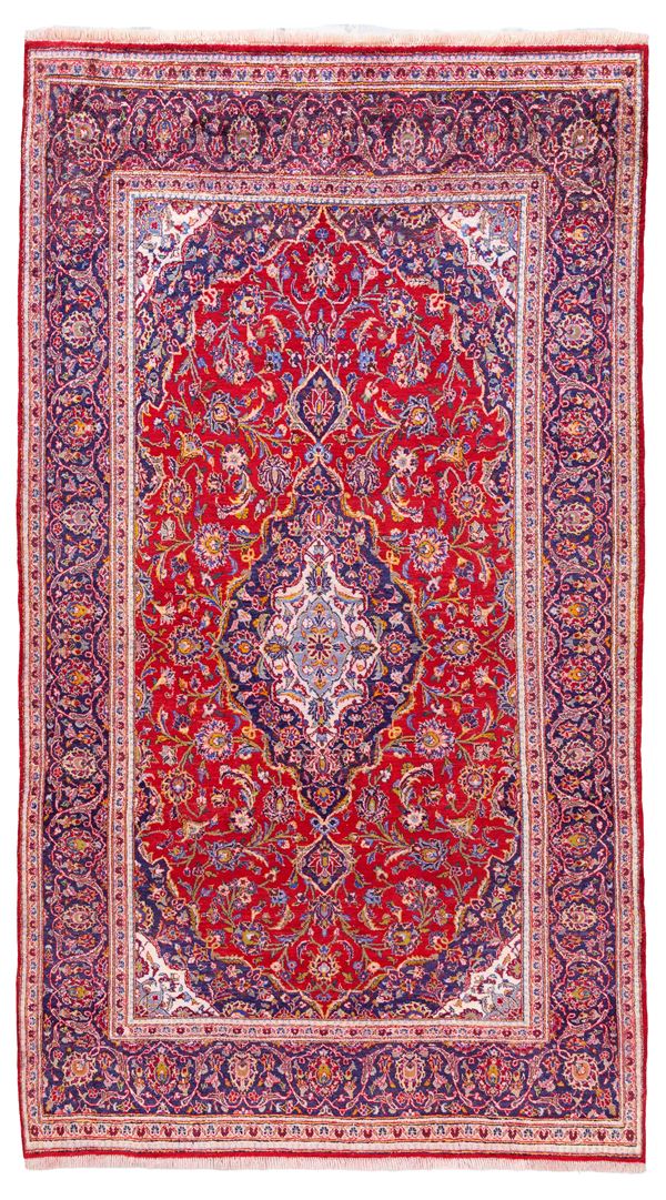Kashan silk rug. Persia