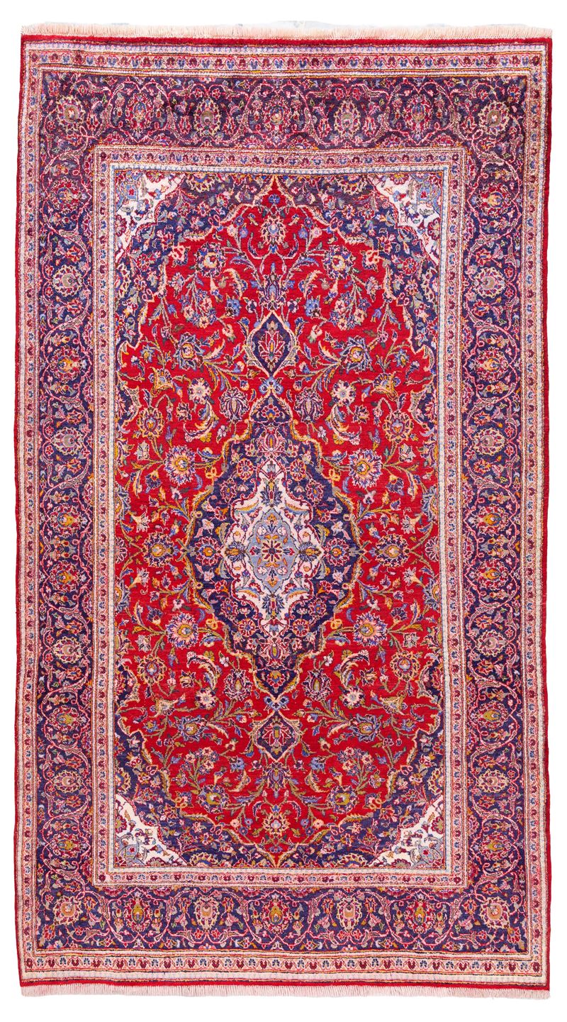 Tappeto Kashan in seta, Persia, XX secolo