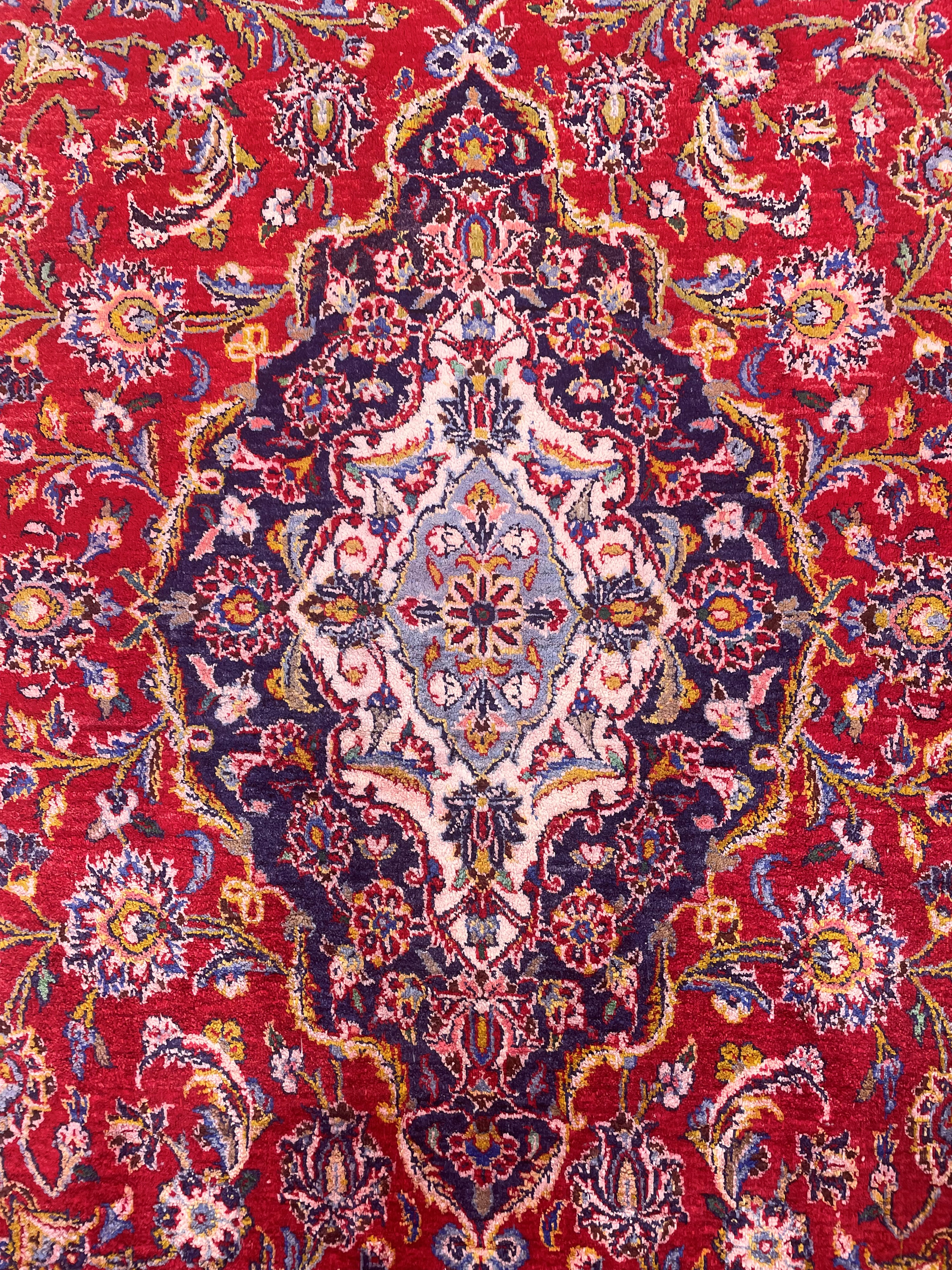 Tappeto Kashan in seta, Persia, XX secolo
