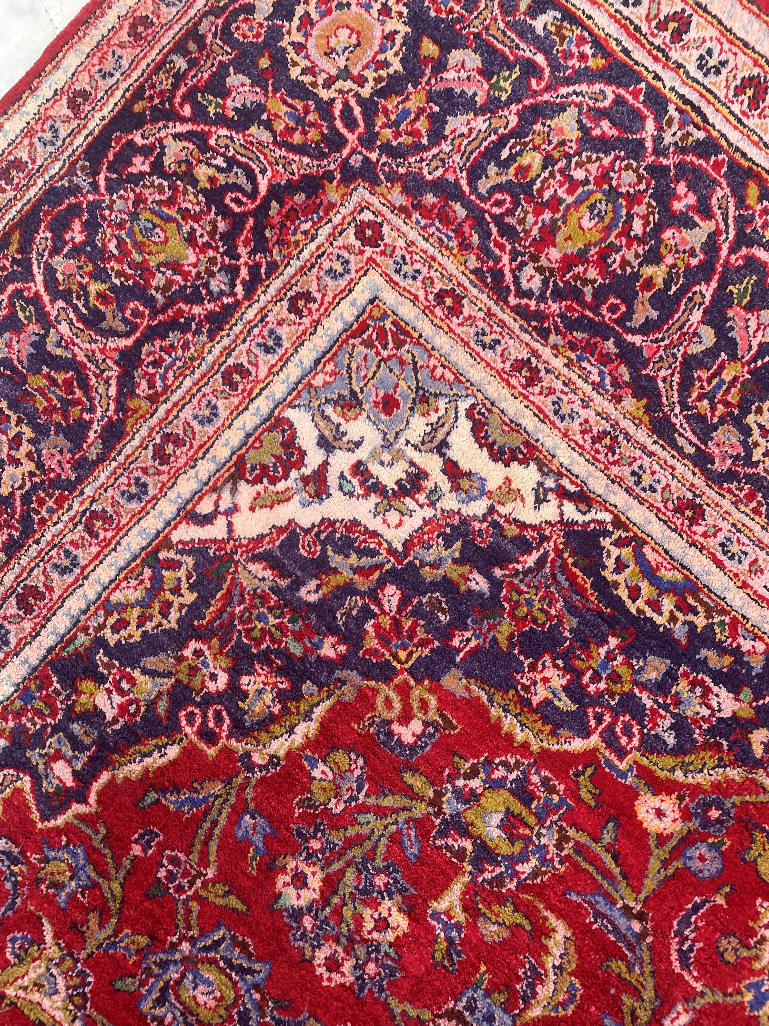 Tappeto Kashan in seta, Persia, XX secolo