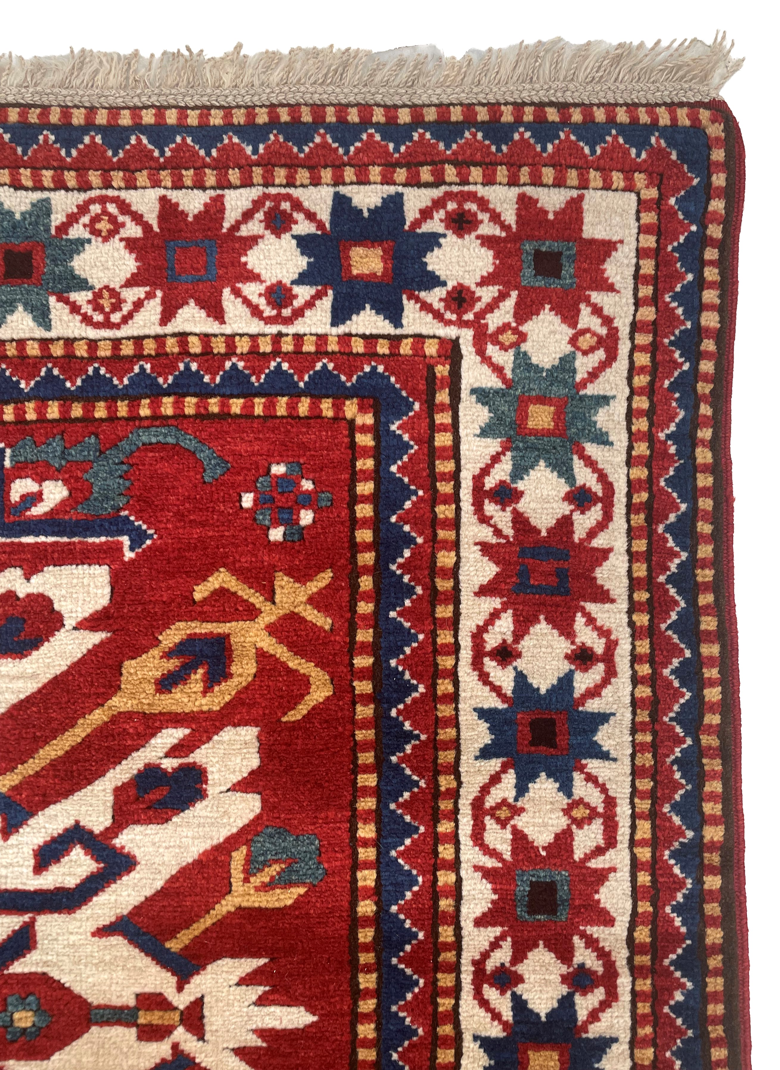 Tappeto Kazak Hadler, disegno Hadler, Turchia, seconda metà XX secolo