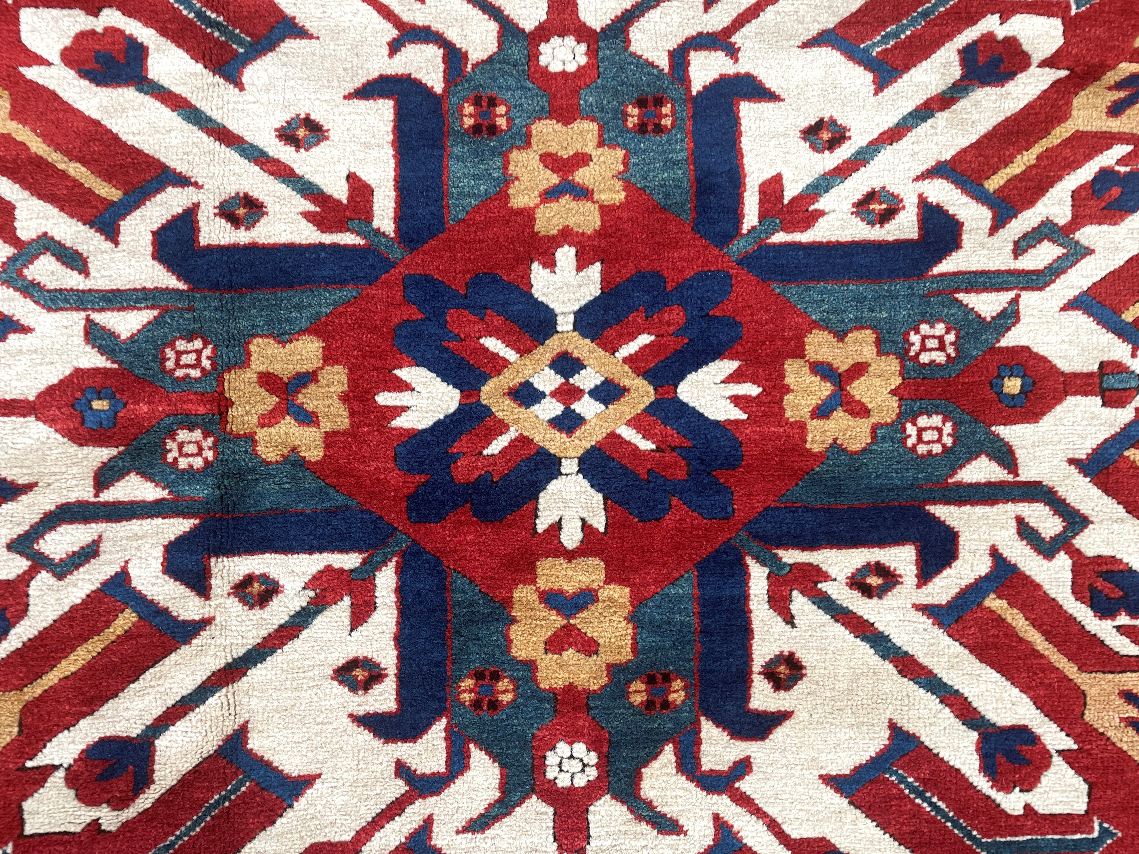 Tappeto Kazak Hadler, disegno Hadler, Turchia, seconda metà XX secolo
