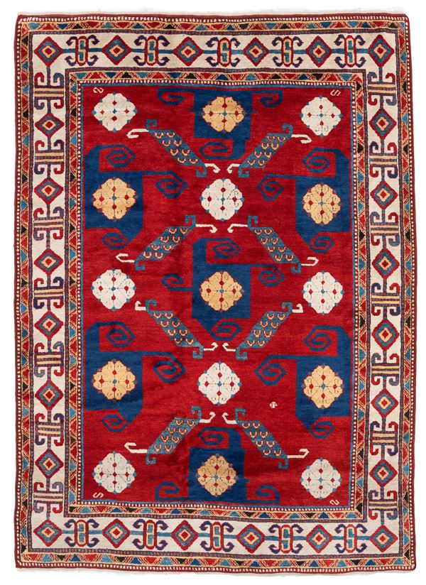 Style Kazak Pinwheel rug. Türkiye