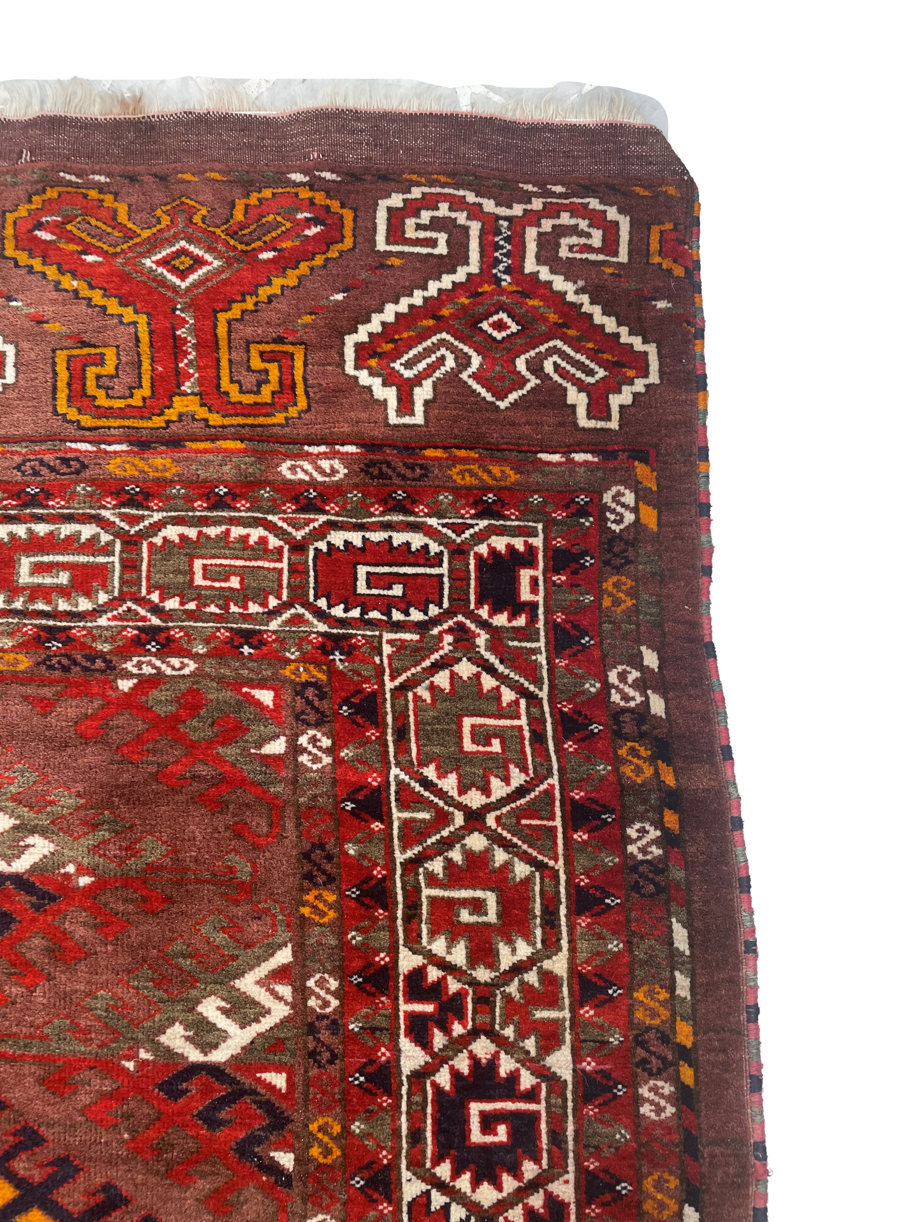 Tappeto Yomut, Main carpet, Turkestan Occidentale, fine XIX secolo