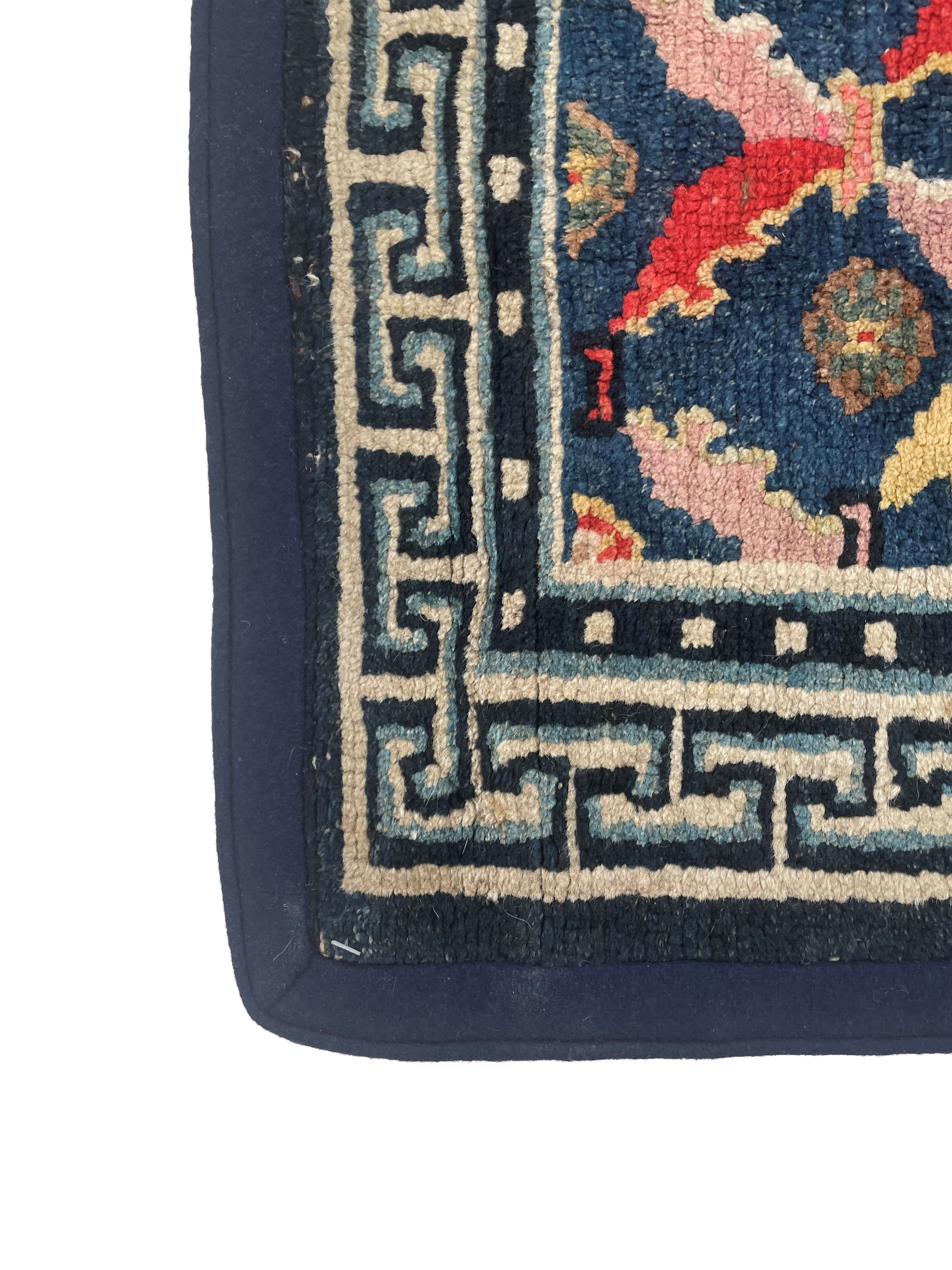 Tappeto seat mat, Tibet, Fine XIX secolo