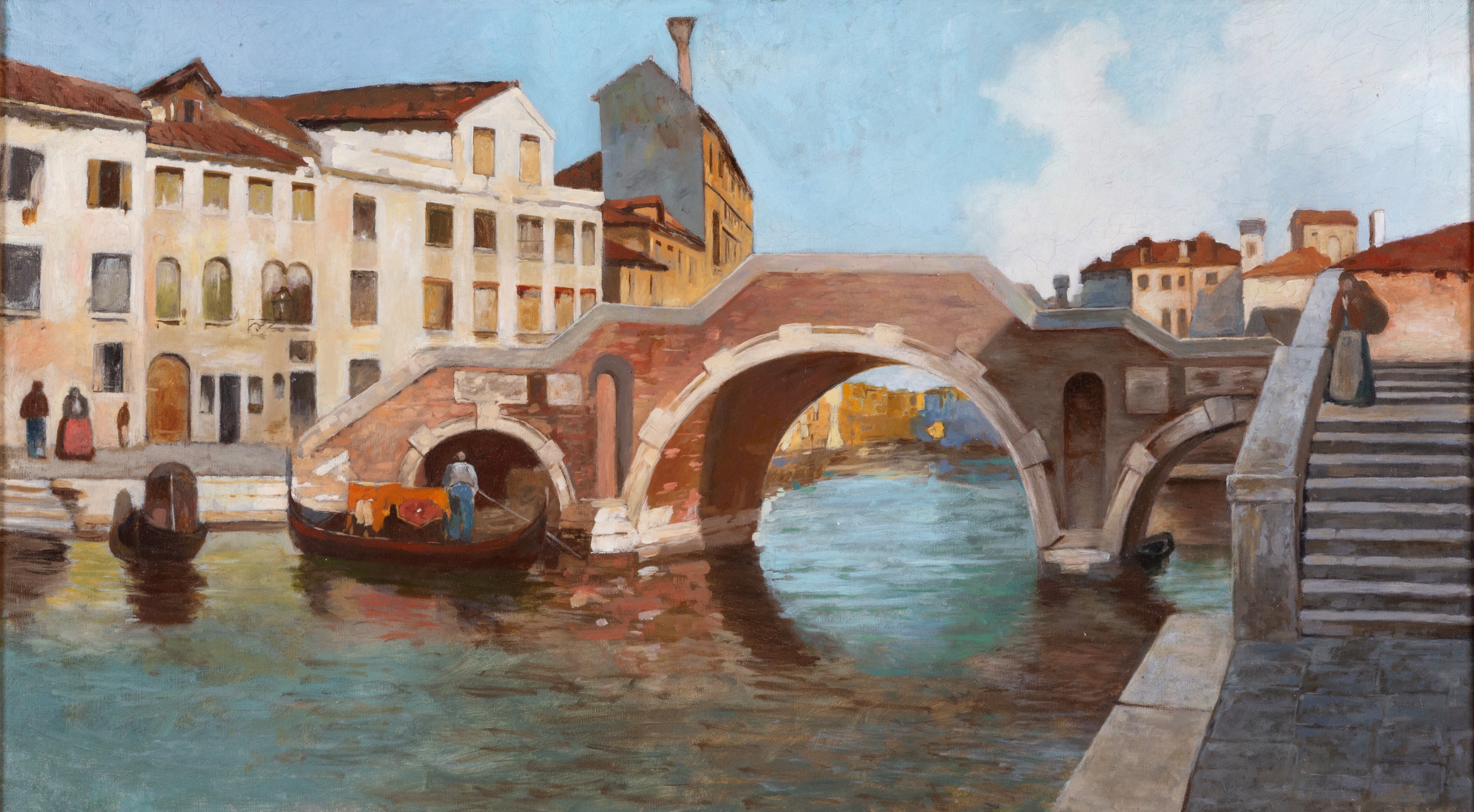 Dipinto, Ponte dei Tre Archi, Venezia (olio su tela)