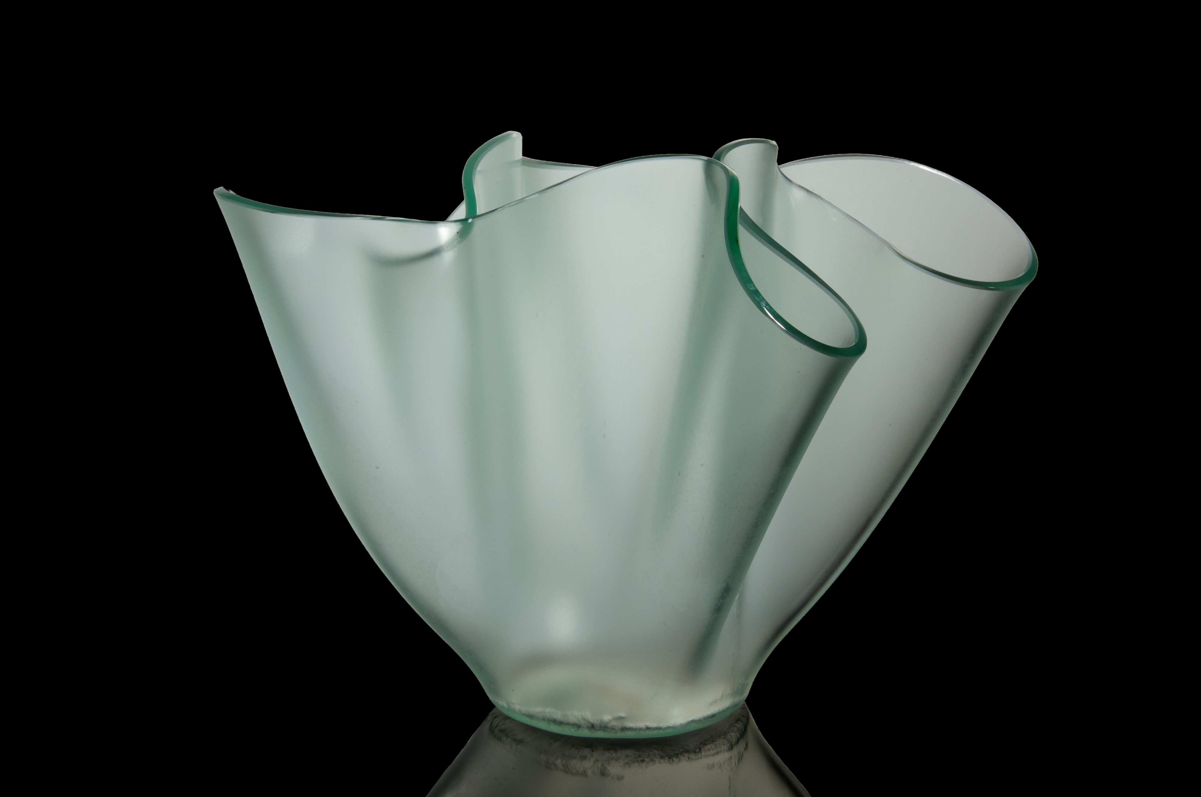Giorgio Berlini - Vaso fazzoletto in vetro