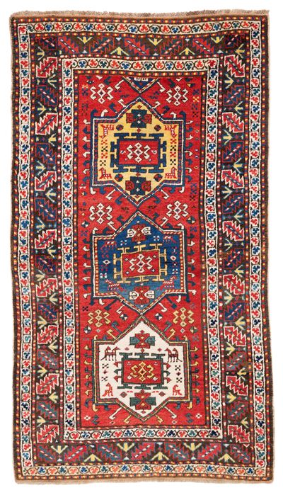 Tappeto Kazak, Caucaso, circa 1900, 175x100 cm ca.