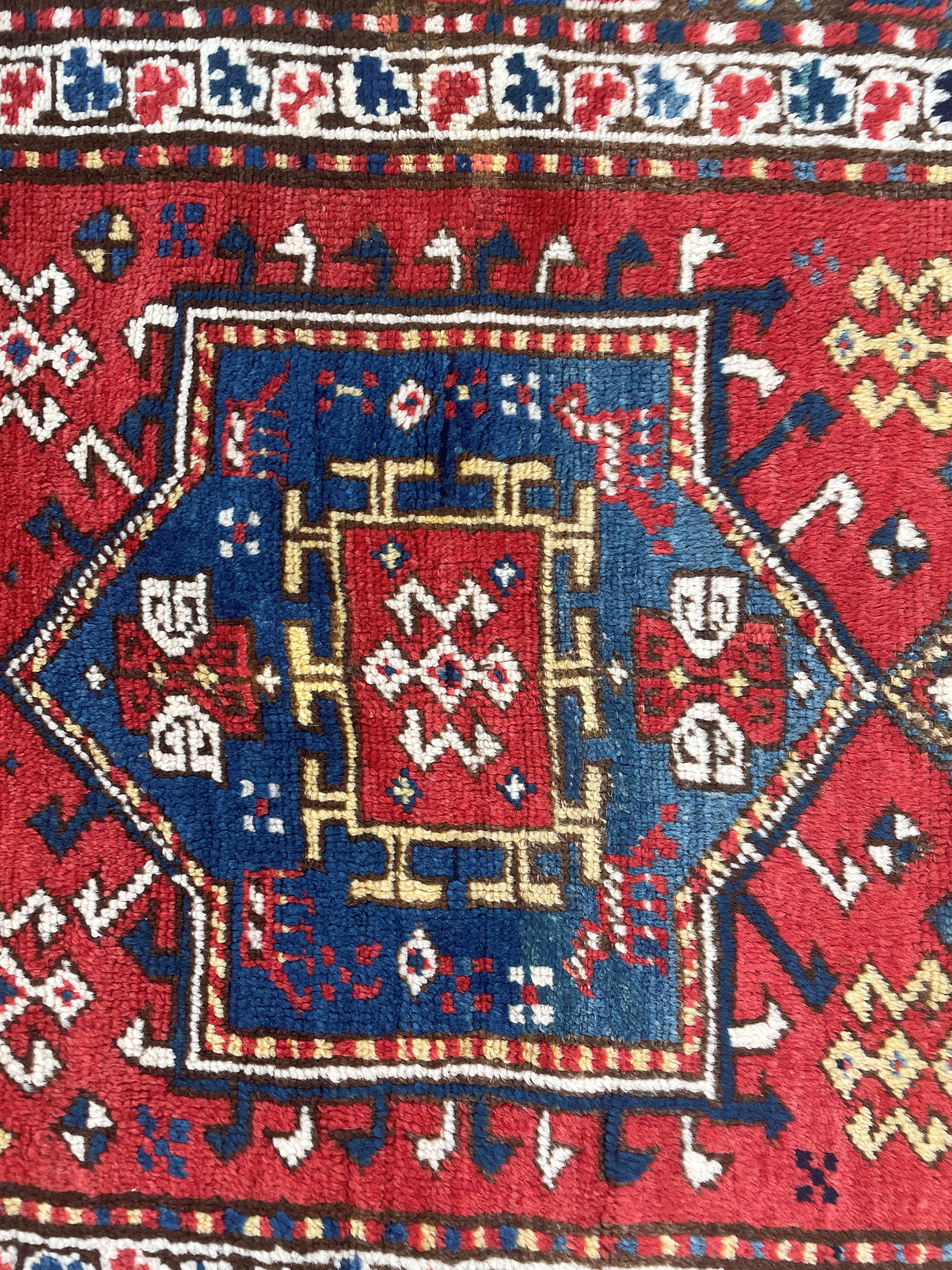 Tappeto Kazak, Caucaso, circa 1900, 175x100 cm ca.