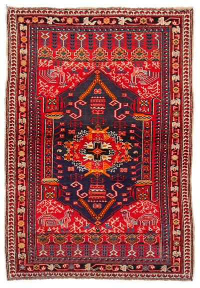 Tappeto in stile Kula (Anatolia occidentale), inizio XX secolo, 150 x 104 cm ca.