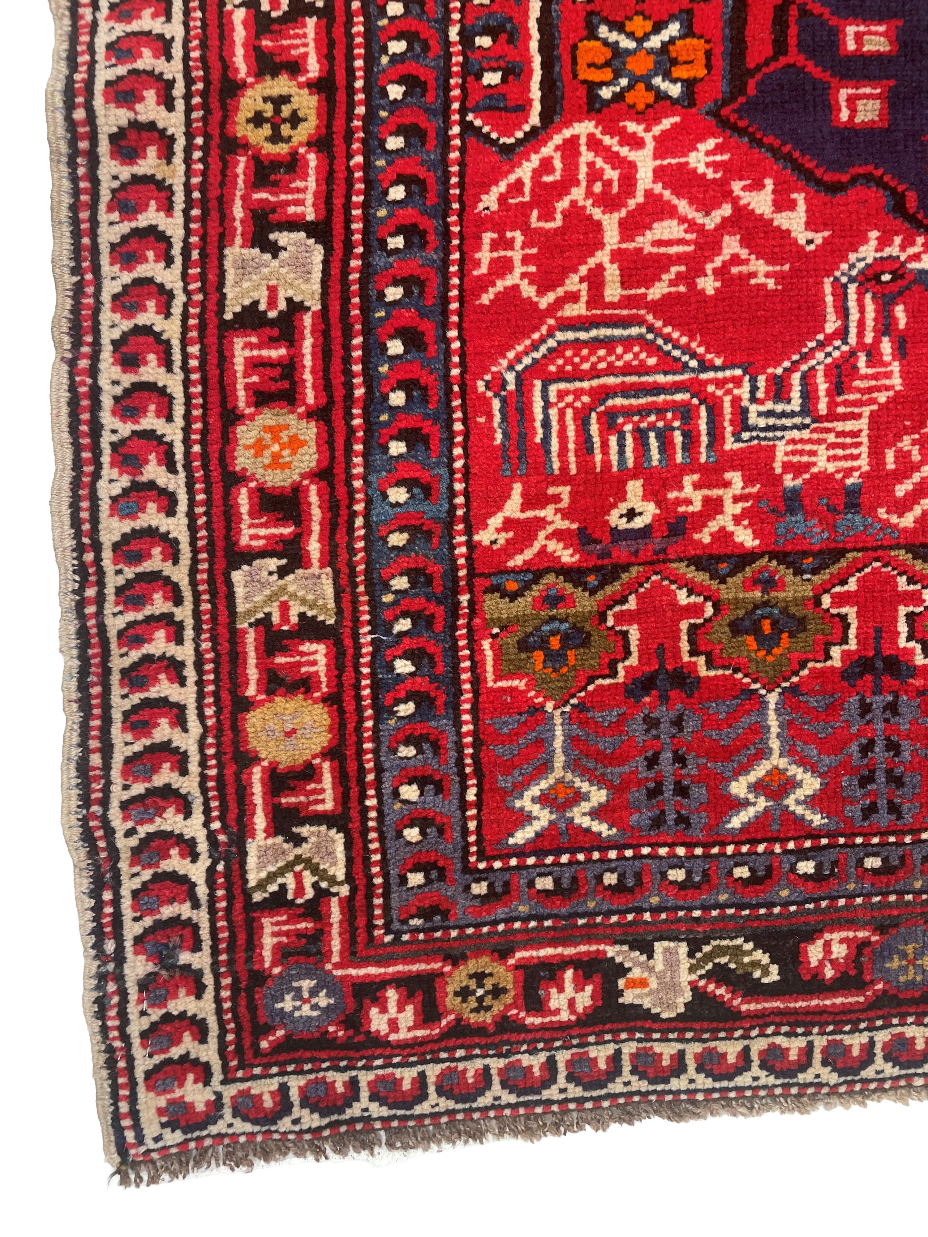 Tappeto in stile Kula (Anatolia occidentale), inizio XX secolo, 150 x 104 cm ca.
