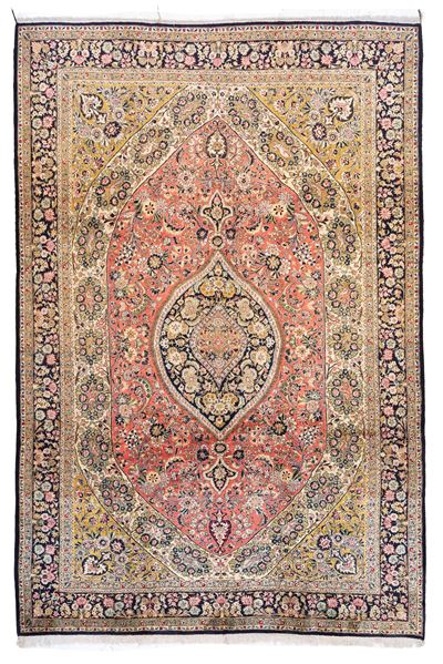 Tappeto Qum in seta, Persia, metà XX secolo