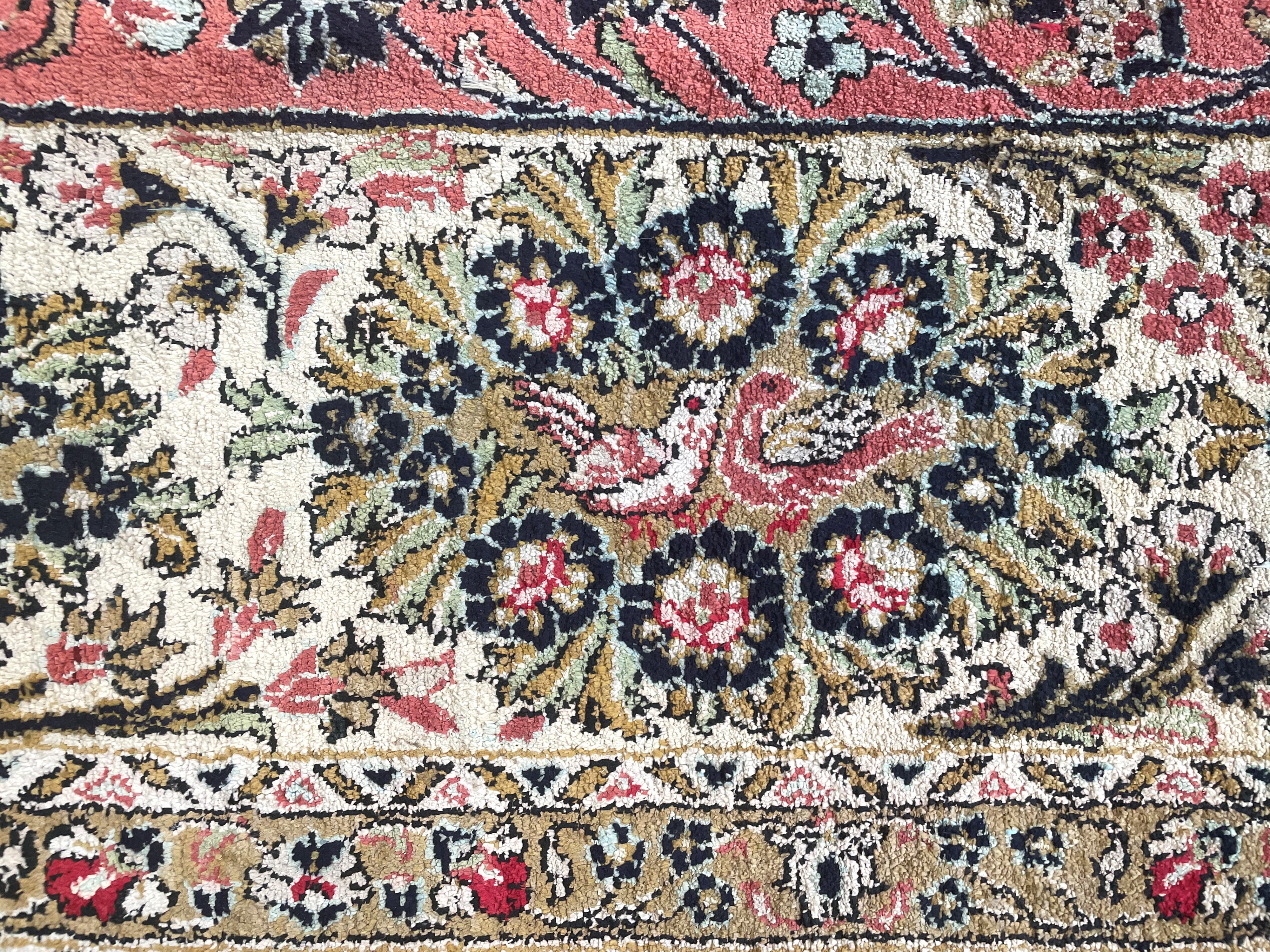 Tappeto Qum in seta, Persia, metà XX secolo