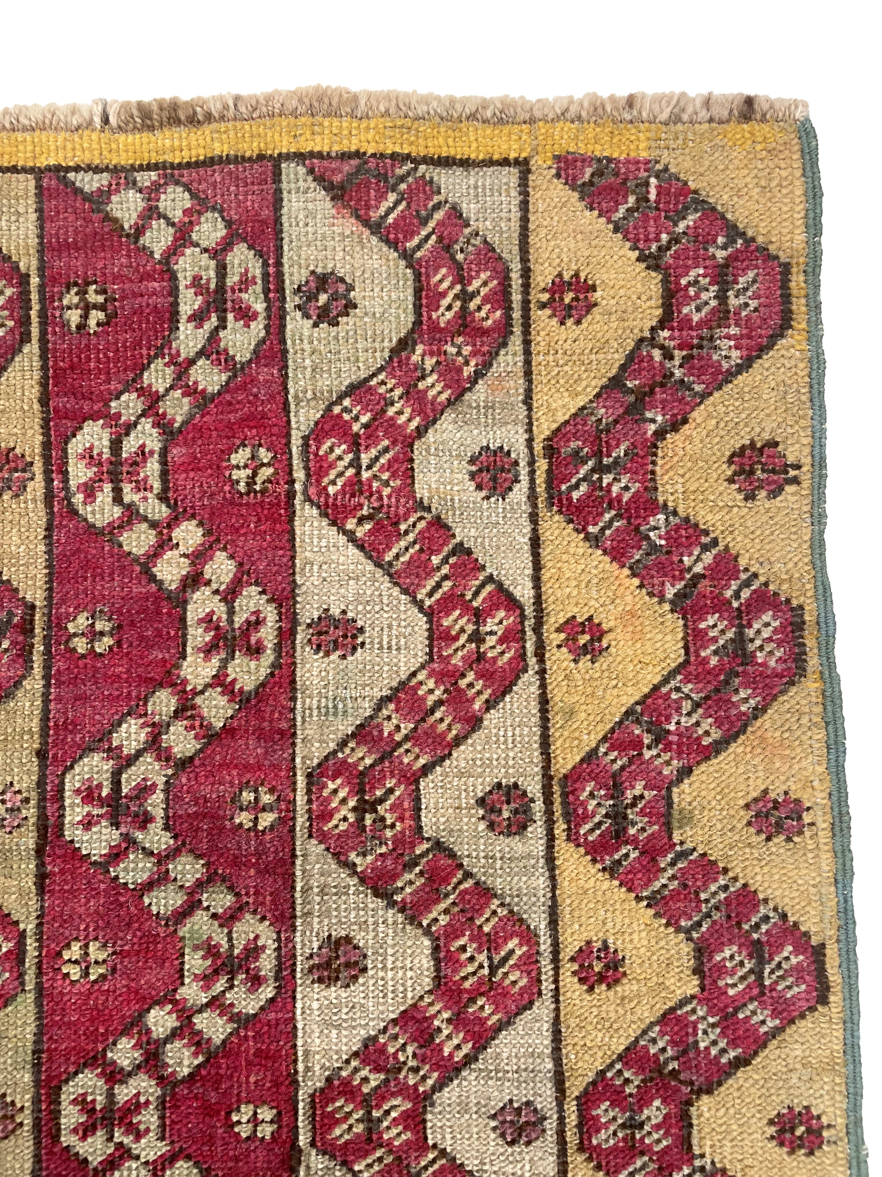 Tappeto Ghiordes, Anatolia occidentale (fine XIX secolo), 162×104 cm ca.