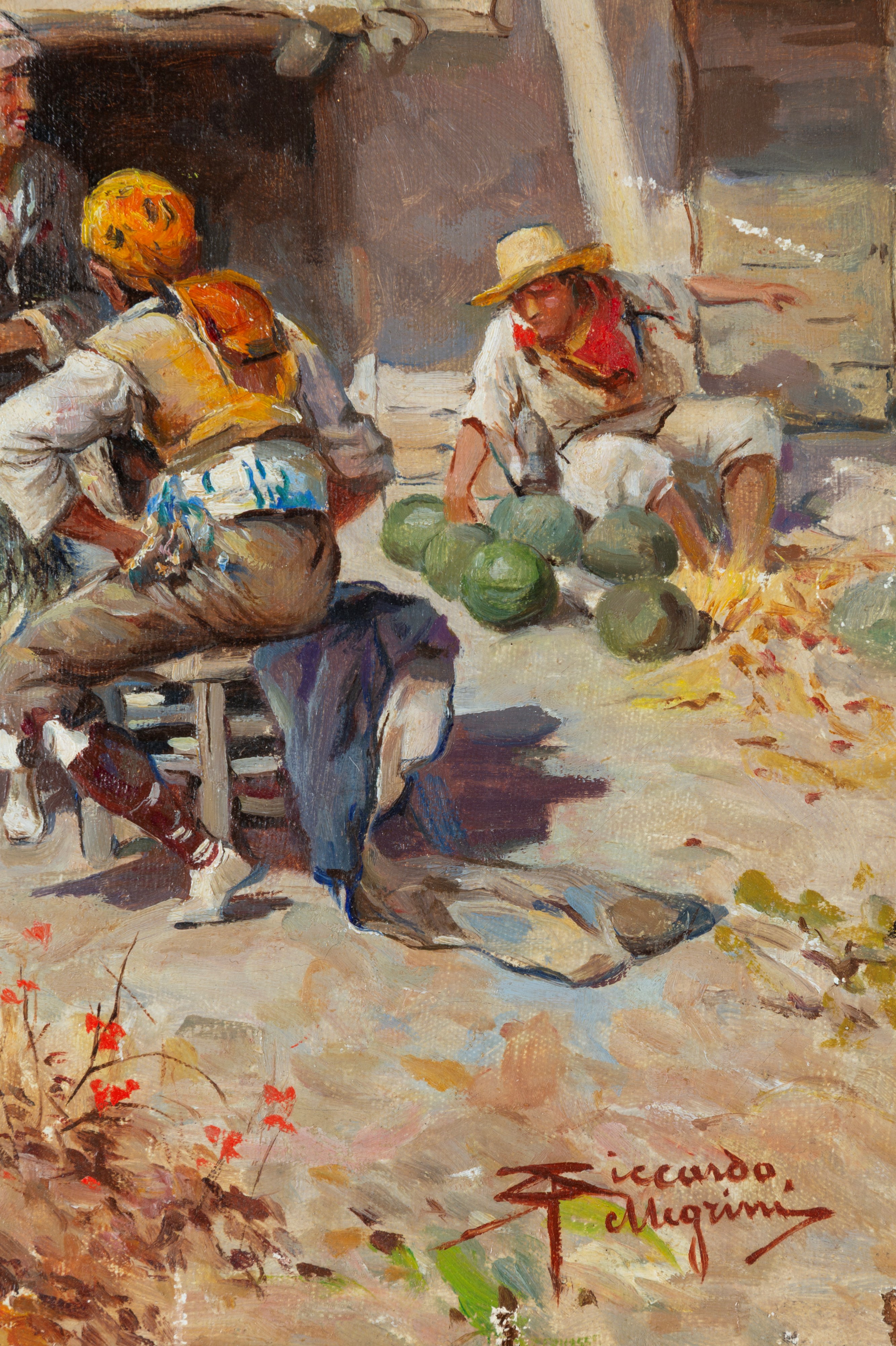 Riccardo Pellegrini - Scena di vita campestre