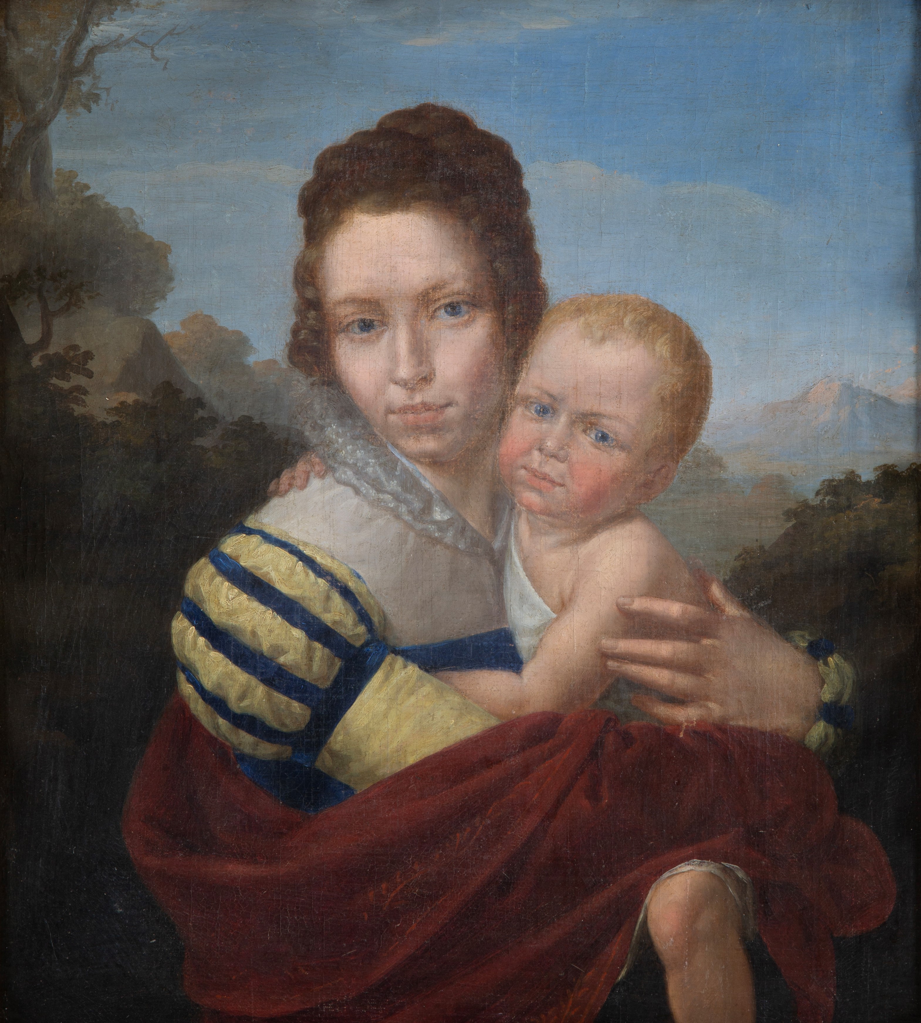 Dipinto “Maternità”, olio su tela, inizi XIX secolo