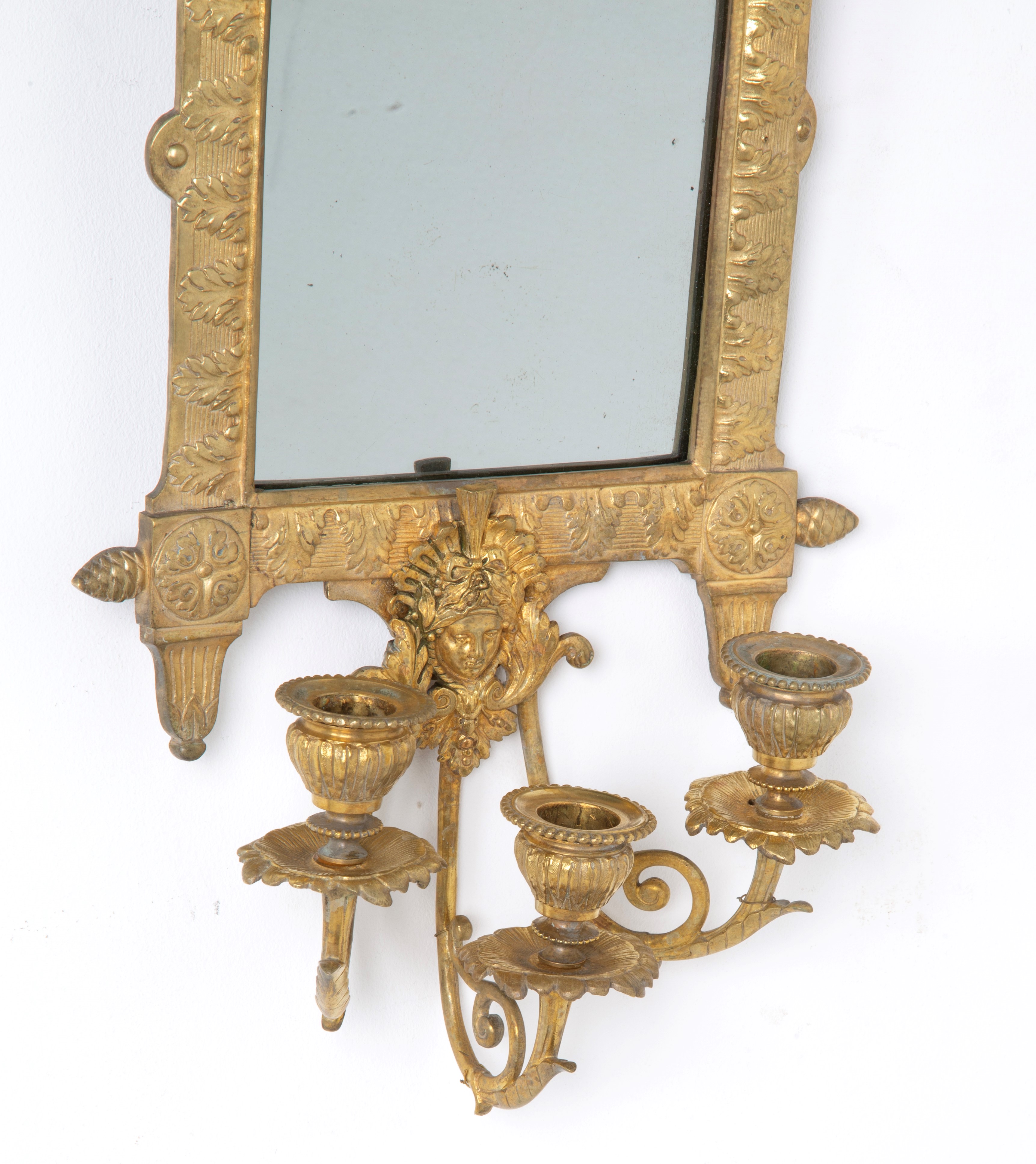 Coppia di ventoline, bronzo dorato (fine XIX-inizi XX secolo)