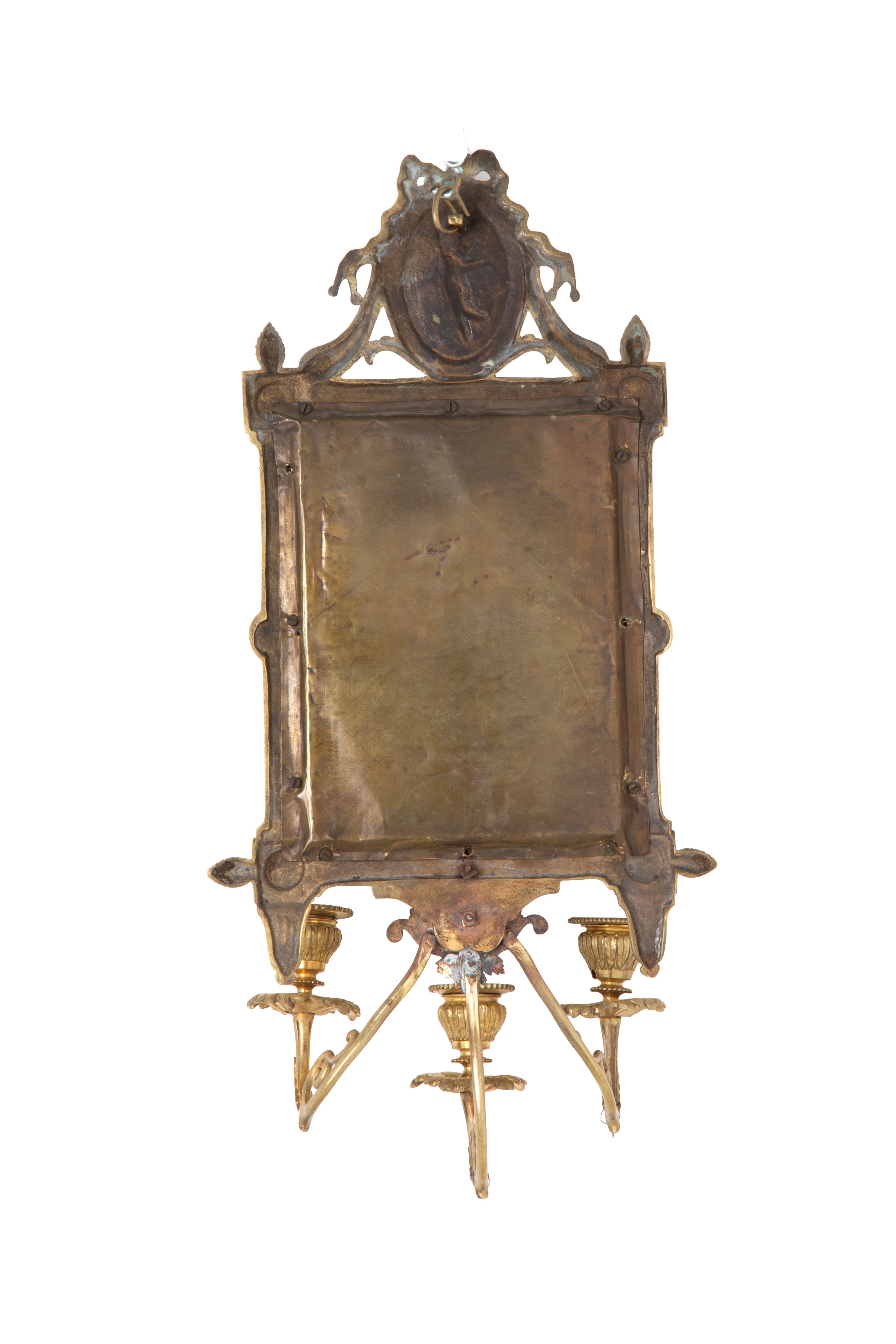 Coppia di ventoline, bronzo dorato (fine XIX-inizi XX secolo)
